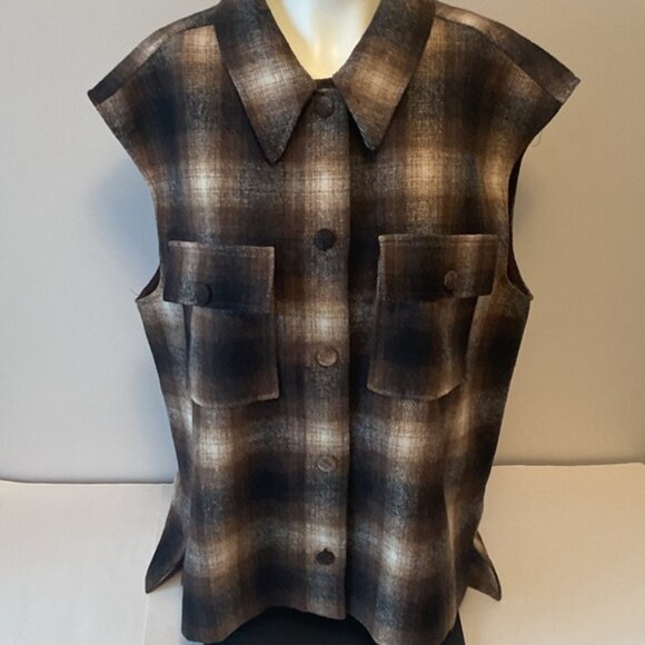 Jackets & Blazers - MELLODAY Flannel Vest
